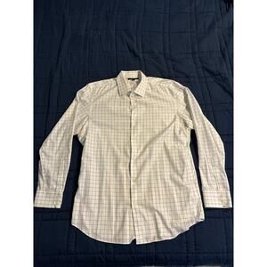 Banana Republic Windowpane Dress Shirt XL